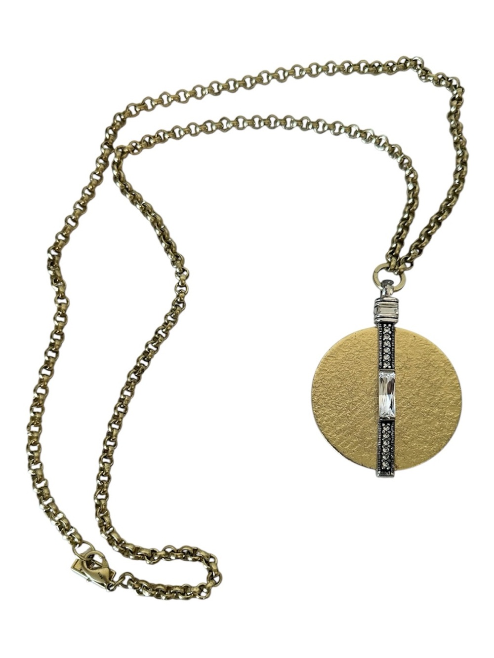 Silpada Chrystal Token Pendant Necklace